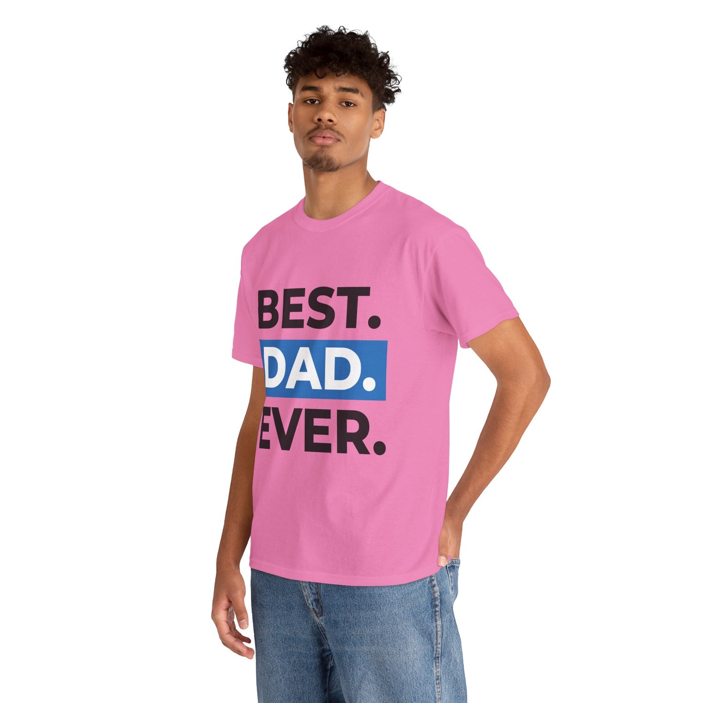 Best Dad Ever Unisex Heavy Cotton Tee, Father's Day Gift, Casual Wear, Family Time, Birthday Present, Comfortable T-Shirt
