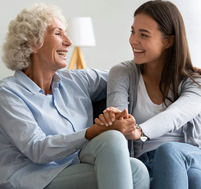 Walk By Faith Bracelet with Heart Charm and Faux Pink and White Pearls