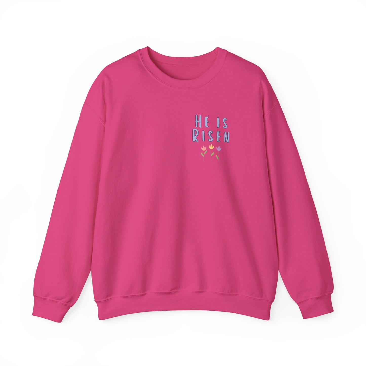 He Is Risen! Easter sweatshirt | Cute simple flower design
