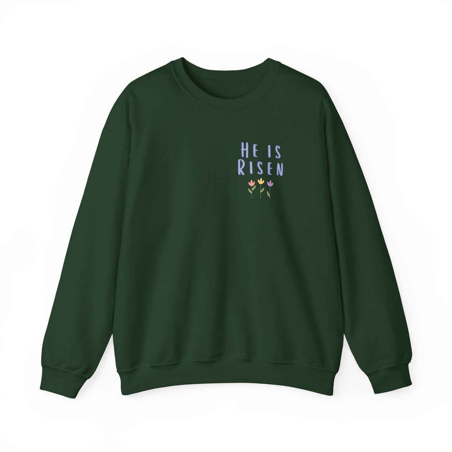 He Is Risen! Easter sweatshirt | Cute simple flower design